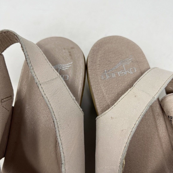 Dansko Jacinda Slingback Sandal Chunky Platform Champagne Women's EU 37 (US 6.5) - Picture 10 of 12